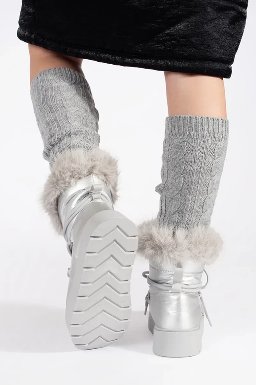 color argento Doposci da donna con...