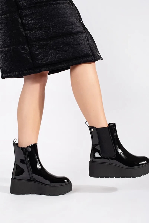 colore nero laccato Scarpe da donna...