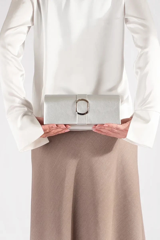 Piccola borsa elegante argento con...