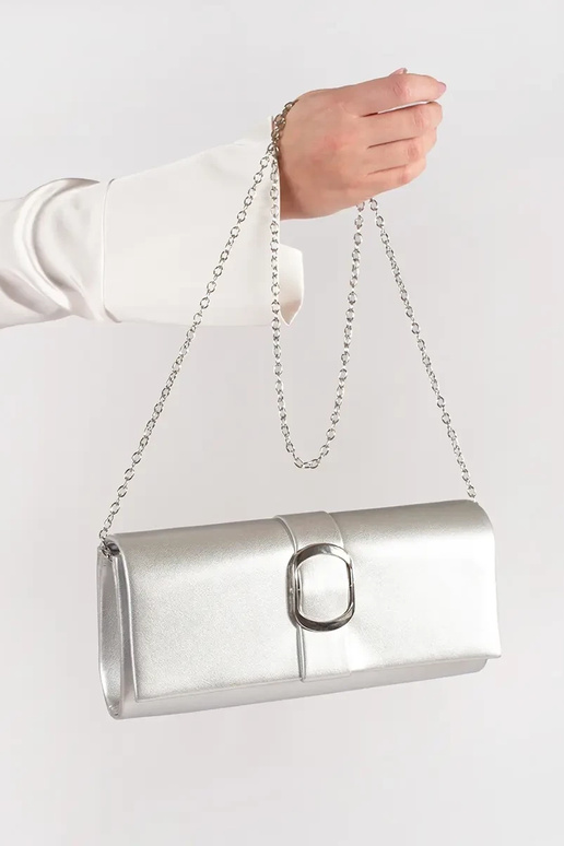 Piccola borsa elegante argento con...
