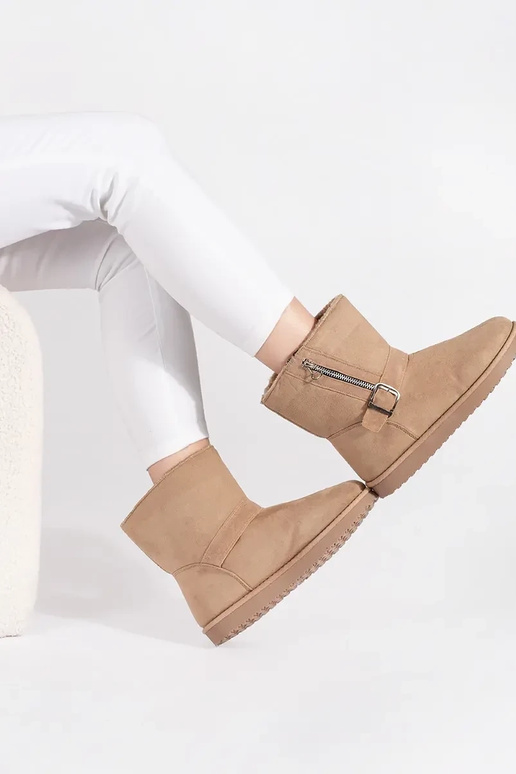 Stivali da neve color avorio da donna...