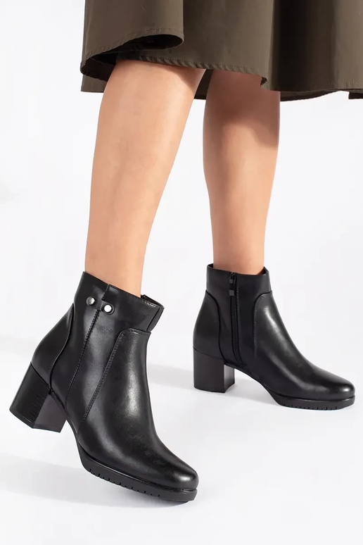 Scarpe nere con tacco alto Sergio Leone