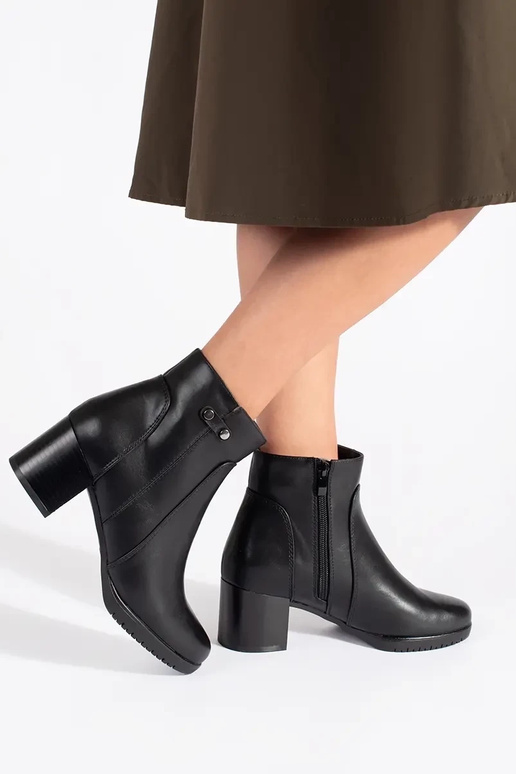 Scarpe nere con tacco alto Sergio Leone