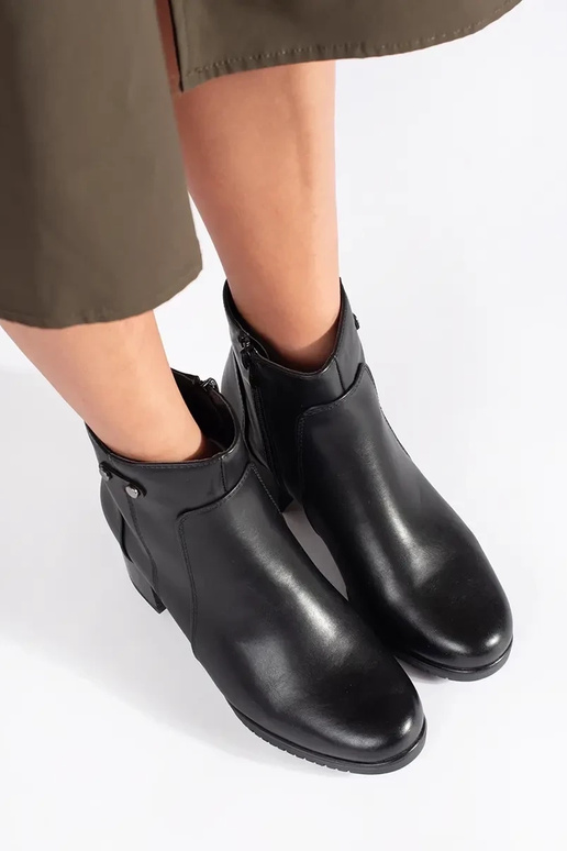 Scarpe nere con tacco alto Sergio Leone