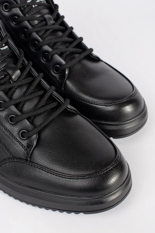 Scarpe da uomo calde nere con lacci