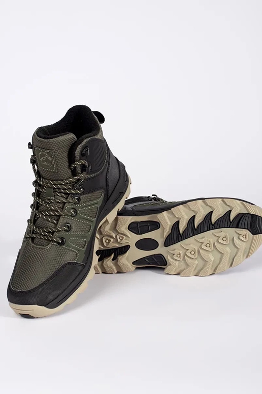 Scarpe da trekking da uomo verde e nero Scarpe da trekking da uomo verde e nero