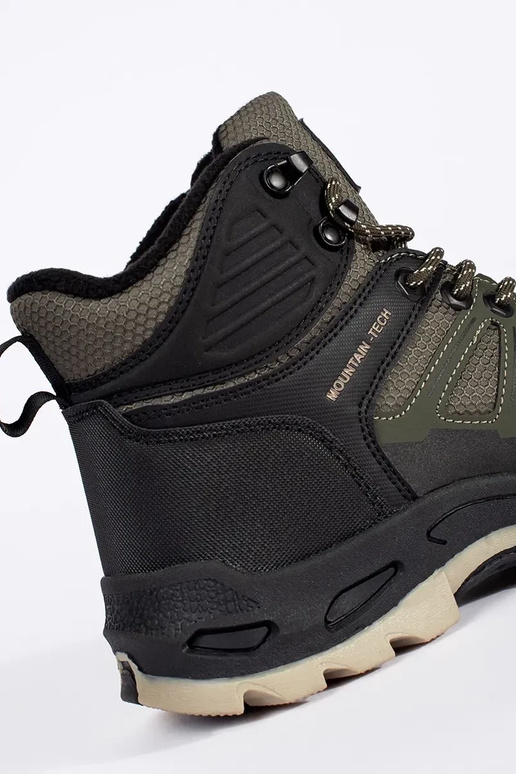 Scarpe da trekking da uomo verde e nero Scarpe da trekking da uomo verde e nero