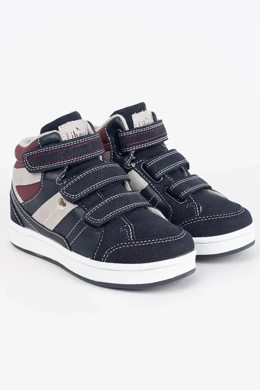 Scarpe sportive da bambino blu e rosse