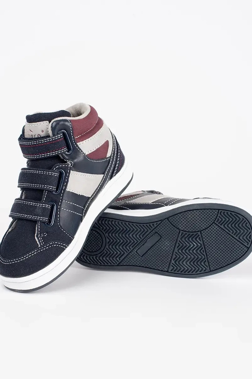 Scarpe sportive da bambino blu e rosse