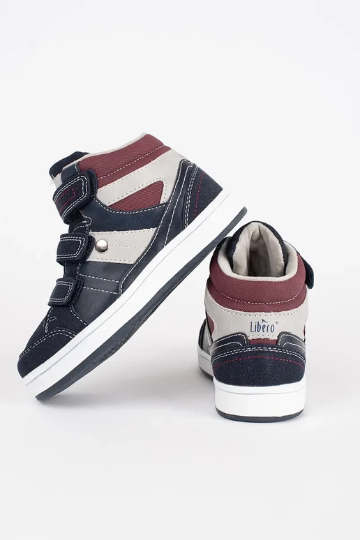 Scarpe sportive da bambino blu e rosse
