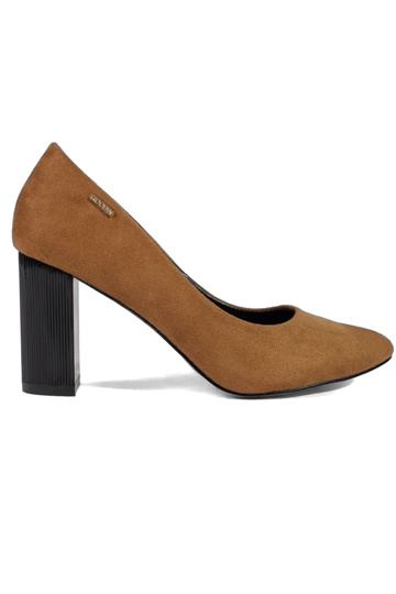 Décolleté color marrone