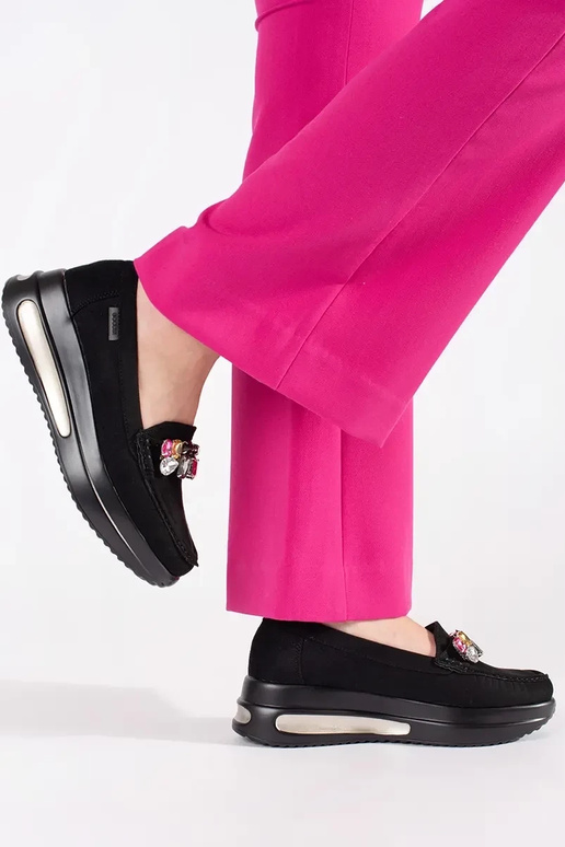 Mocassini sabbia con elementi traforati