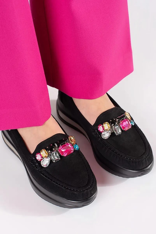 Mocassini sabbia con elementi traforati