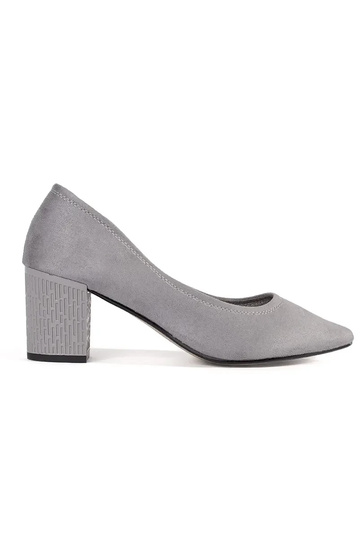 Décolleté grigie in suede...