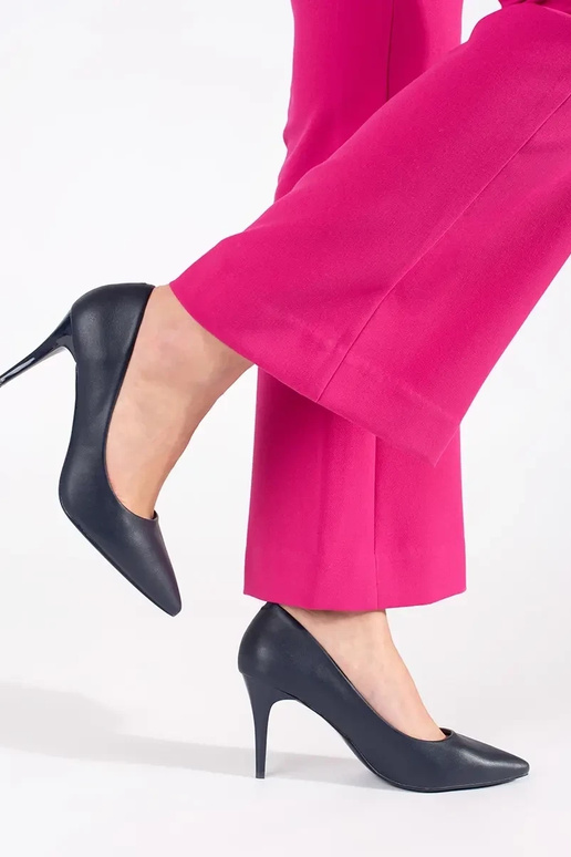 Décolleté blu scuro