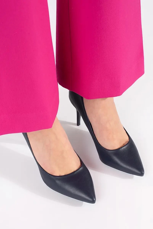 Décolleté blu scuro