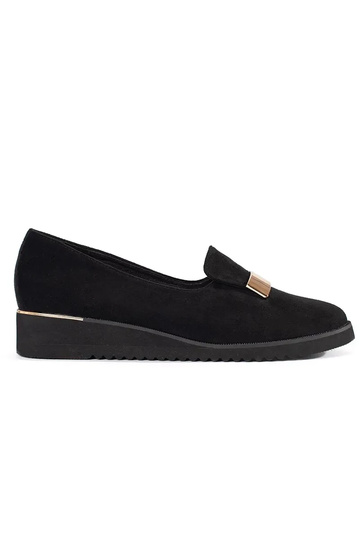 Mezze sole nere con plateau