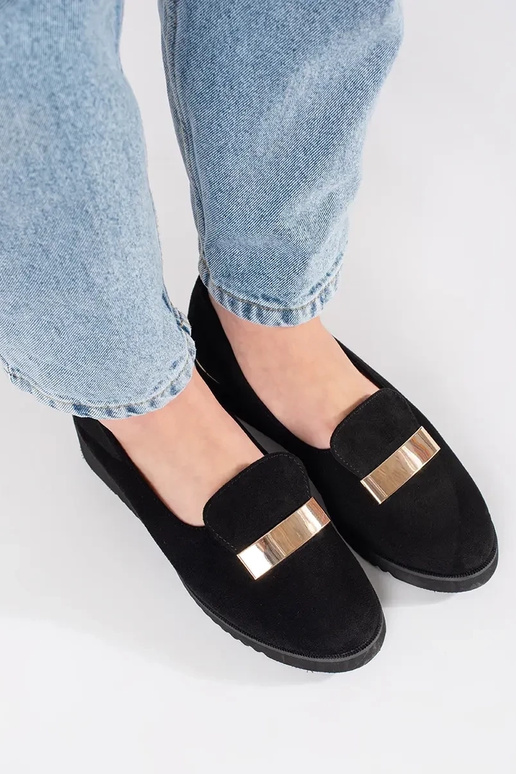 Mezze sole nere con plateau