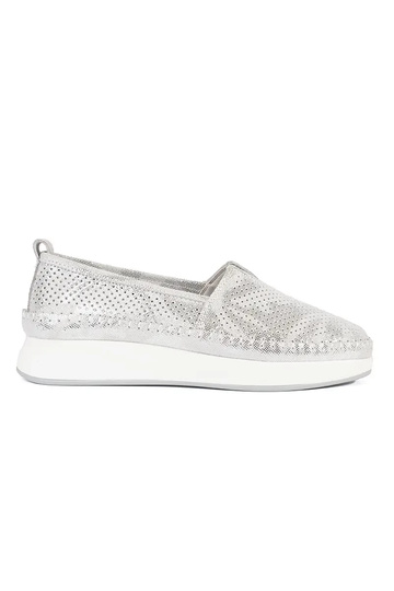 Mezze sole argento in pelle...