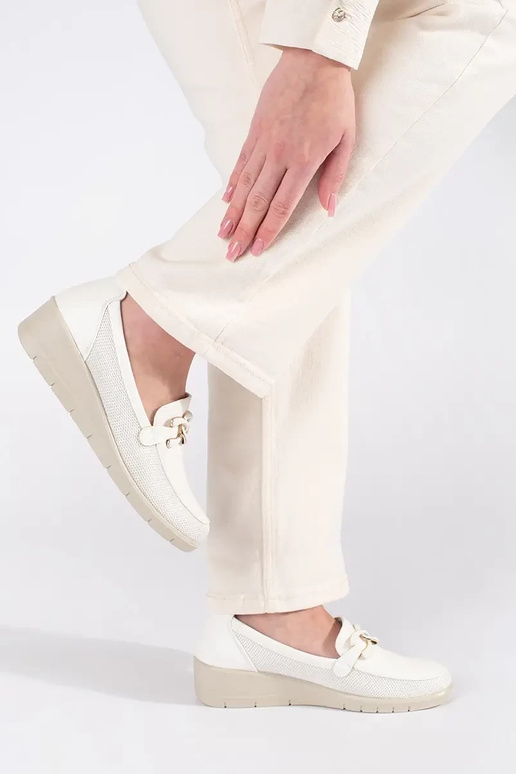 Mezze sole bianche con plateau e... Mezze sole bianche con plateau e...