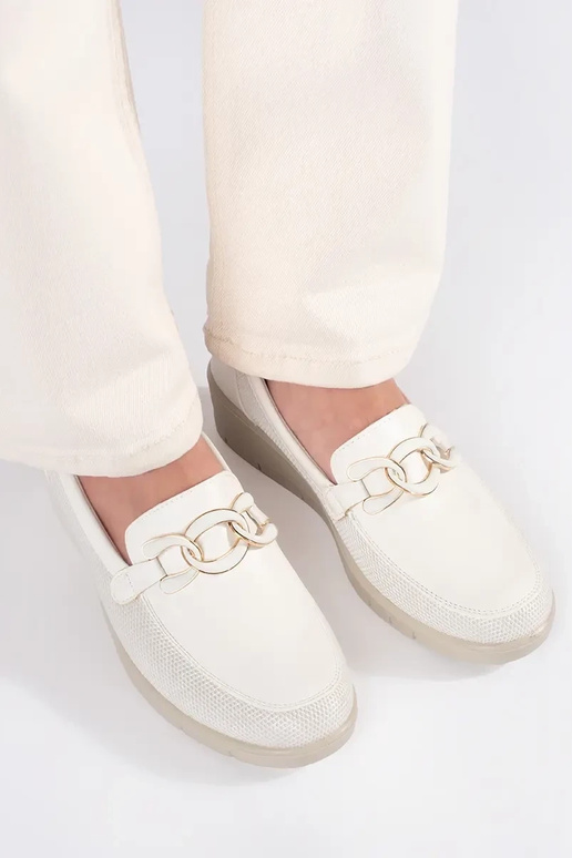 Mezze sole bianche con plateau e... Mezze sole bianche con plateau e...