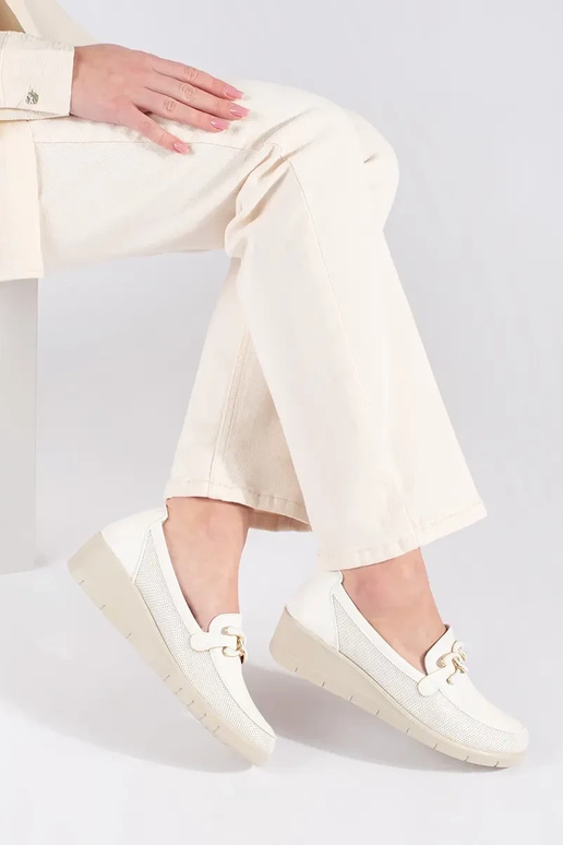 Mezze sole bianche con plateau e... Mezze sole bianche con plateau e...