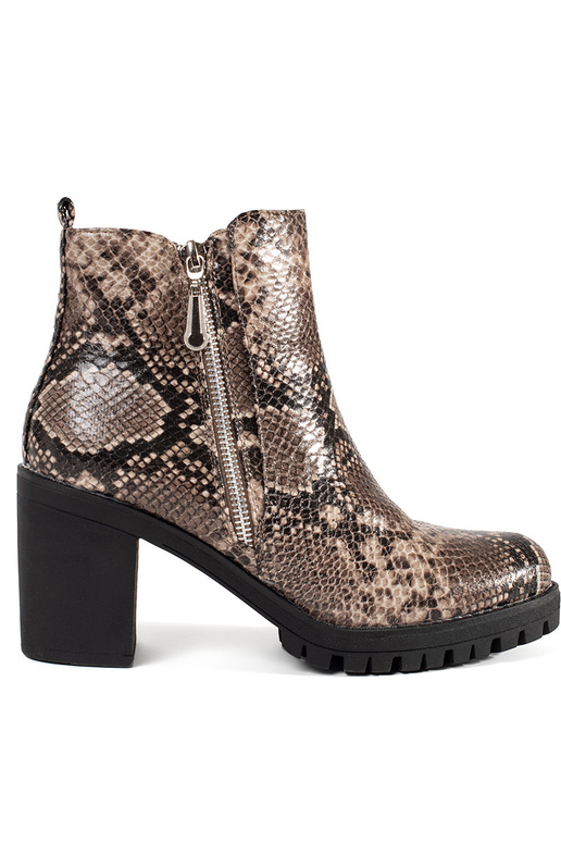 Scarpe con tacco e stampa leopardata