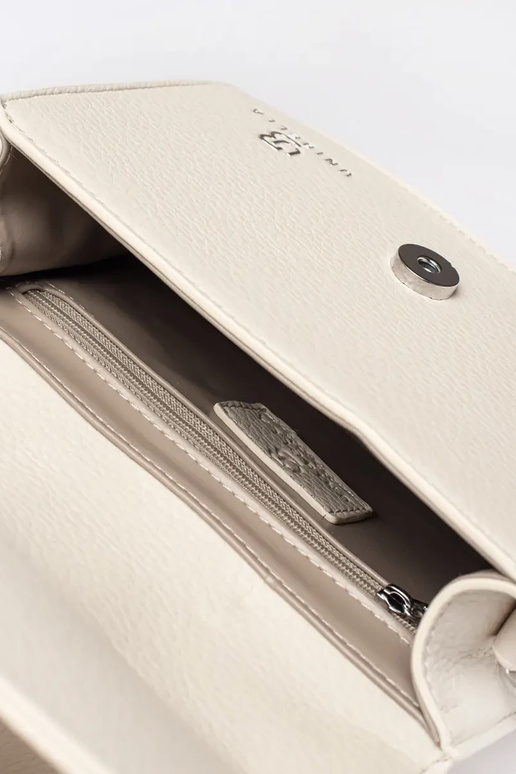 Borsa piccola beige chiaro con manico