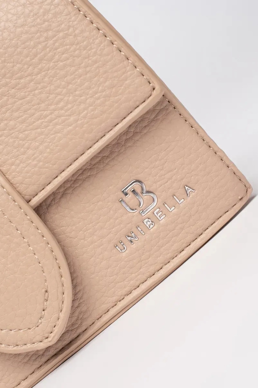 Borsa piccola beige con manico