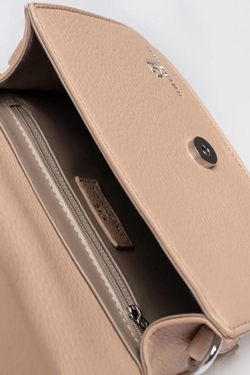 Borsa piccola beige con manico