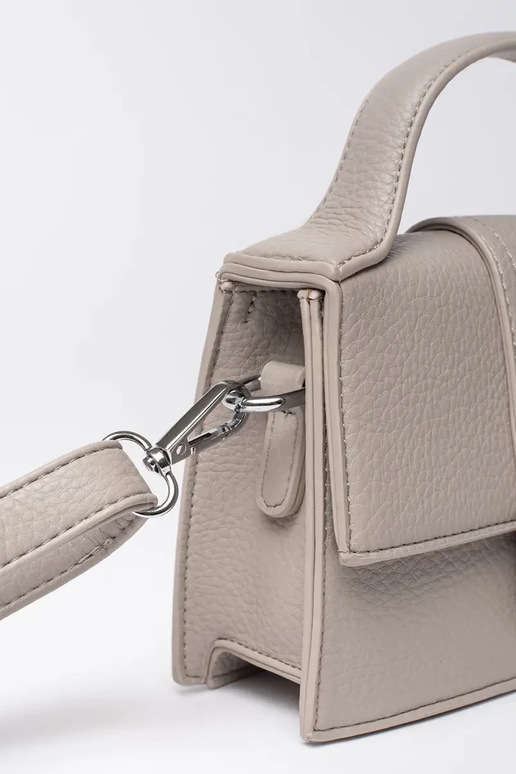 Borsa piccola grigia con manico