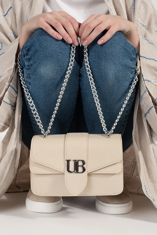 Piccola borsa azzurra da donna con...