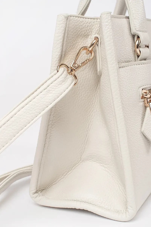 Borsa color sabbia con zip