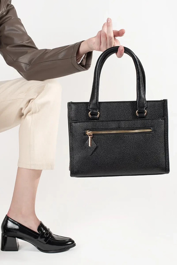 Borsa nera con zip 2