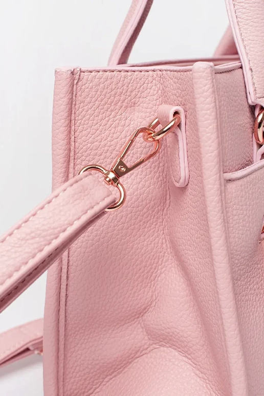 Borsa rosa con zip