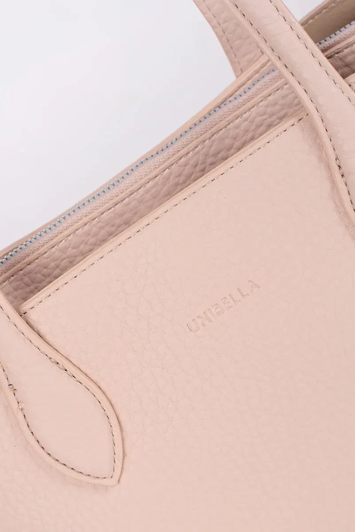 borsa shopper in eco-pelle rosa