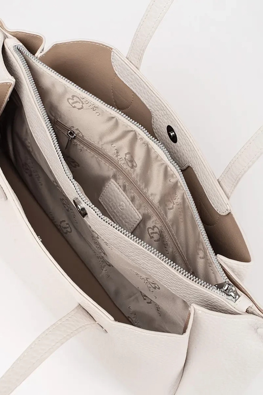 borsa shopper in eco-pelle color pesca