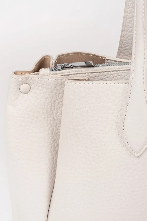 borsa shopper in eco-pelle color pesca