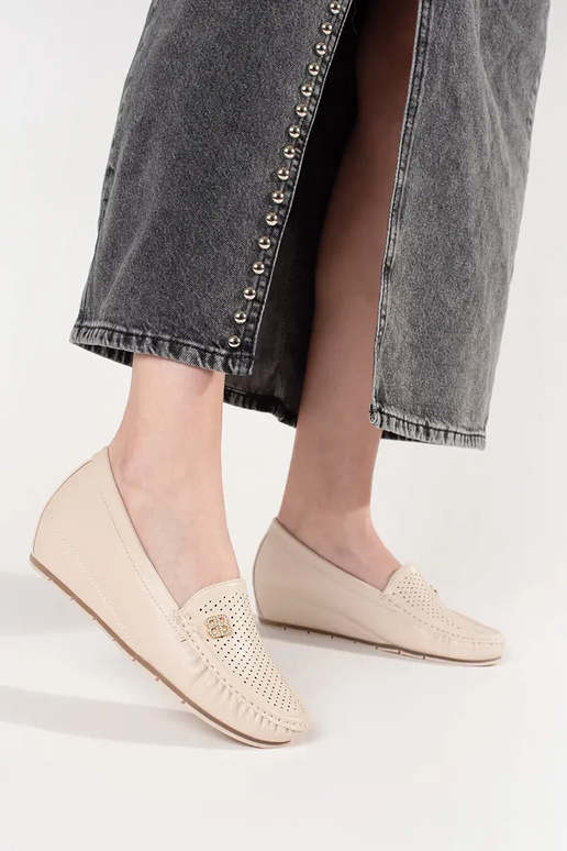 Stivaletti da donna color sabbia con...