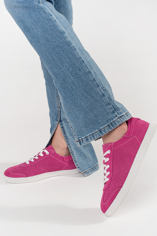 scarpe sneakers rosa traforate in...