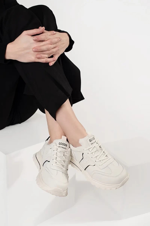 Scarpe sportive in pelle con suola...