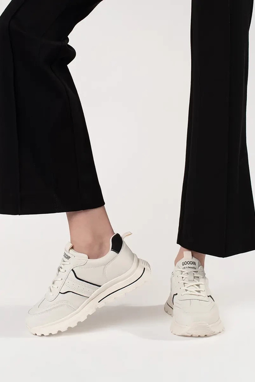 Scarpe sportive in pelle con suola...