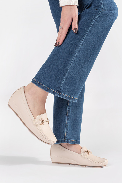 Mocassini color sabbia