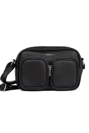 Piccola borsa nera con tasche