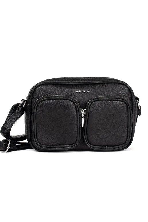 Piccola borsa nera con tasche