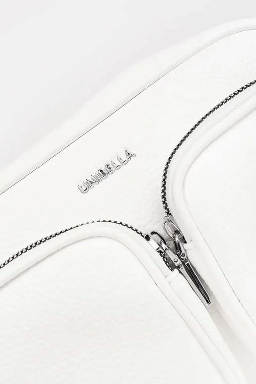 Piccola borsa bianca con tasche