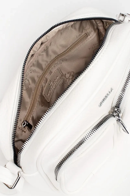 Piccola borsa bianca con tasche