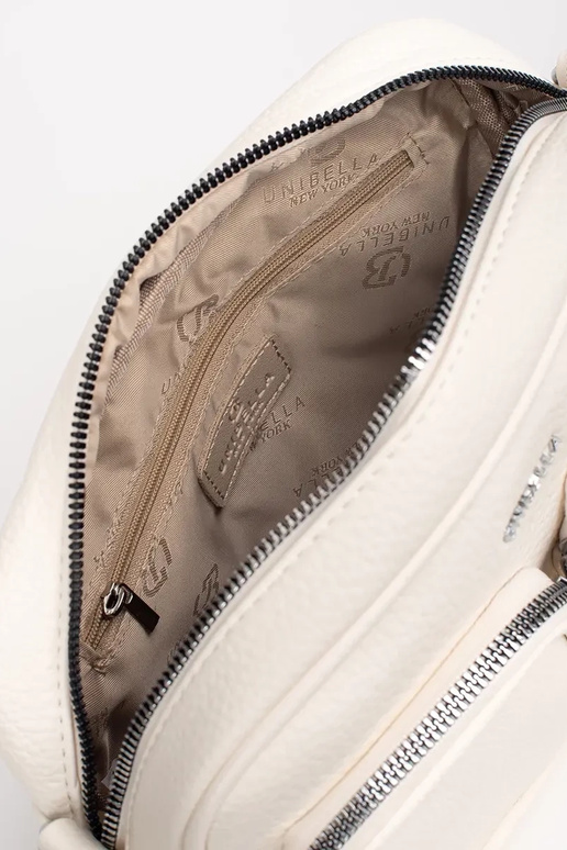 Borsa a mano lilla con tasche