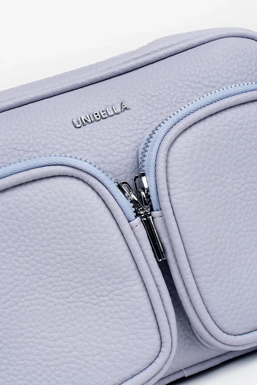 Borsa a mano viola con tasche