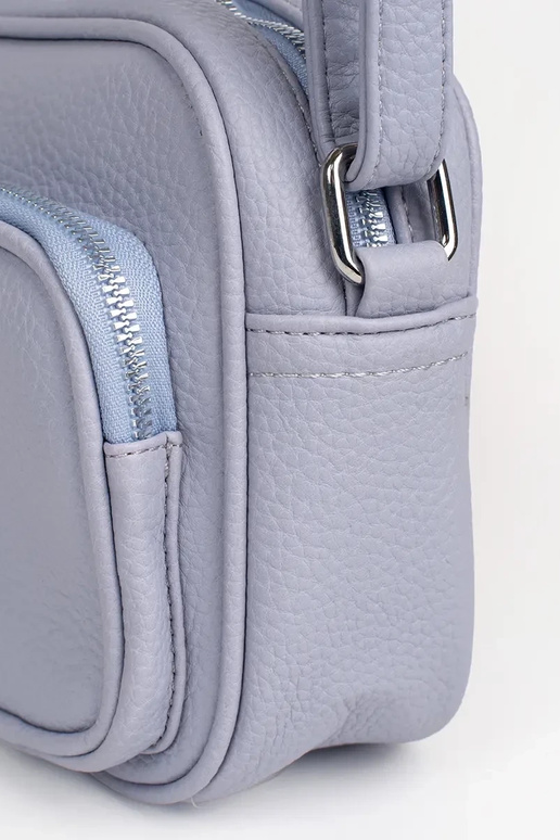 Borsa a mano viola con tasche